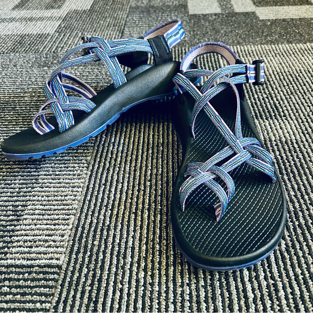 Chaco Danube Purple ZX/2 CLASSIC Dual Strap Hiking Classic Sandals size 10 EU 41 - Picture 1 of 11